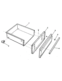 Drawer parts for Kenmore Range 791.9338983 (7919338983, 791 9338983) from AppliancePartsPros.com
