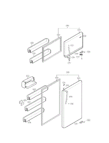 Door Parts parts for Kenmore Refrigerator 795.68032210 (79568032210, 795 68032210) from AppliancePartsPros.com
