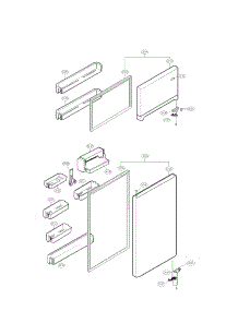Door Parts parts for Kenmore Refrigerator 795.69293902 (79569293902, 795 69293902) from AppliancePartsPros.com
