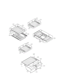 Refrigerator Parts parts for Kenmore Refrigerator 795.69976902 (79569976902, 795 69976902) from AppliancePartsPros.com