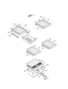 Refrigerator Parts parts for Kenmore Refrigerator 795.73259300 (79573259300, 795 73259300) from AppliancePartsPros.com