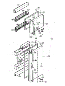 Door Parts parts for Kenmore Refrigerator 795.73263303 (79573263303, 795 73263303) from AppliancePartsPros.com