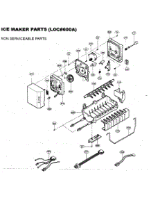 Ice Maker Parts 1 parts for Kenmore Refrigerator 795.73269303 (79573269303, 795 73269303) from AppliancePartsPros.com