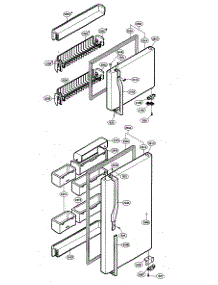 Door Parts parts for Kenmore Refrigerator 795.73952300 (79573952300, 795 73952300) from AppliancePartsPros.com