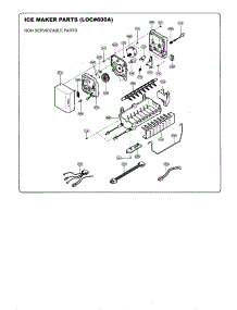 Ice Maker Parts 2 parts for Kenmore Refrigerator 795.73964300 (79573964300, 795 73964300) from AppliancePartsPros.com