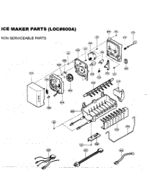 Ice Maker Parts 1 parts for Kenmore Refrigerator 795.73964303 (79573964303, 795 73964303) from AppliancePartsPros.com