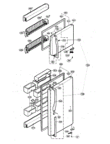 Door Parts parts for Kenmore Refrigerator 795.75254401 (79575254401, 795 75254401) from AppliancePartsPros.com