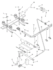Burner Section parts for Kenmore Range 911.7278813 (9117278813, 911 7278813) from AppliancePartsPros.com