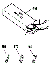 Wire Harness And Components parts for Kenmore Range 911.7312190 (9117312190, 911 7312190) from AppliancePartsPros.com