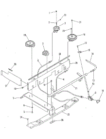 Top Burner Section parts for Kenmore Range 911.7360190 (9117360190, 911 7360190) from AppliancePartsPros.com