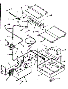 Broiler & Oven Burner Section parts for Kenmore Range 911.7388811 (9117388811, 911 7388811) from AppliancePartsPros.com