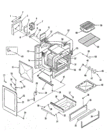 Body Section parts for Kenmore Range 911.7398812 (9117398812, 911 7398812) from AppliancePartsPros.com