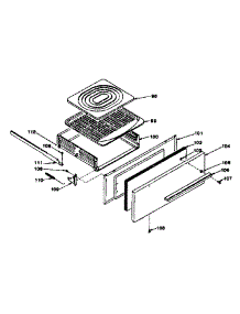 Broiler Section parts for Kenmore Range 911.7498610 (9117498610, 911 7498610) from AppliancePartsPros.com