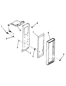 Control Panel Section parts for Kenmore Range 911.7808512 (9117808512, 911 7808512) from AppliancePartsPros.com