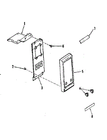 Control Panel Section parts for Kenmore Range 911.7808710 (9117808710, 911 7808710) from AppliancePartsPros.com