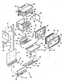 Upper Body Section parts for Kenmore Range 911.7838510 (9117838510, 911 7838510) from AppliancePartsPros.com