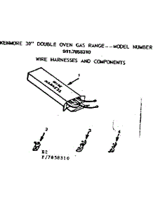 Wire Harness And Components parts for Kenmore Range 911.7858310 (9117858310, 911 7858310) from AppliancePartsPros.com