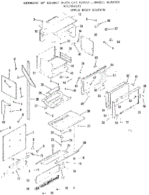 Upper Oven Section parts for Kenmore Range 911.7858311 (9117858311, 911 7858311) from AppliancePartsPros.com