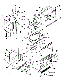 Upper Oven Pedestal Section parts for Kenmore Range 911.7898510 (9117898510, 911 7898510) from AppliancePartsPros.com