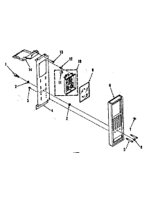 Control Panel Section parts for Kenmore Range 911.7898510 (9117898510, 911 7898510) from AppliancePartsPros.com