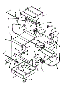 Illustration For Broiler & Oven Burner Section parts for Kenmore Range 911.7898511 (9117898511, 911 7898511) from AppliancePartsPros.com