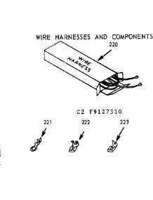 Wire Harnesses And Components parts for Kenmore Range 911.9127510 (9119127510, 911 9127510) from AppliancePartsPros.com
