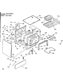 Body Section parts for Kenmore Range 911.9127612 (9119127612, 911 9127612) from AppliancePartsPros.com