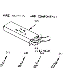 Wire Harness And Components parts for Kenmore Range 911.9127810 (9119127810, 911 9127810) from AppliancePartsPros.com
