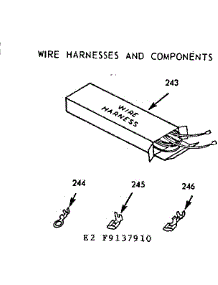 Wire Harness And Components parts for Kenmore Range 911.9137910 (9119137910, 911 9137910) from AppliancePartsPros.com