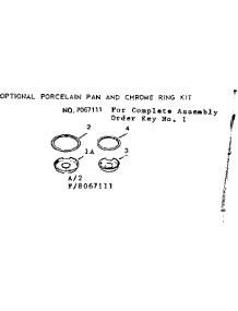 Optional Pan And Ring Kit 8067111 parts for Kenmore Range 911.9158411 (9119158411, 911 9158411) from AppliancePartsPros.com