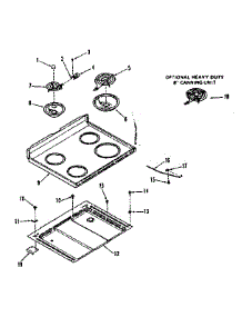 Main Section parts for Kenmore Range 911.9168710 (9119168710, 911 9168710) from AppliancePartsPros.com