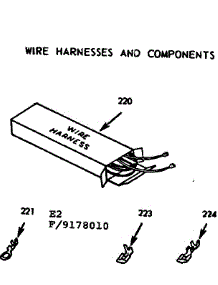 Wire Harnesses And Components parts for Kenmore Range 911.9178010 (9119178010, 911 9178010) from AppliancePartsPros.com