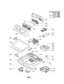 Top Cover Assembly Parts parts for Kenmore Washer 796.29278000 (79629278000, 796 29278000) from AppliancePartsPros.com