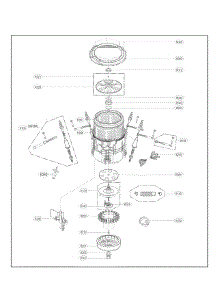 Tub Assembly parts for Kenmore Washer 796.31423410 (79631423410, 796 31423410) from AppliancePartsPros.com