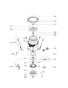 Tub Assembly Parts parts for Kenmore Washer 796.31512211 (79631512211, 796 31512211) from AppliancePartsPros.com