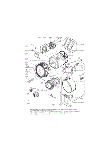 Drum And Tub Assembly Parts parts for Kenmore Washer 796.40272900 (79640272900, 796 40272900) from AppliancePartsPros.com