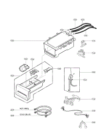 Dispenser Assembly Parts parts for Kenmore Washer 796.40318900 (79640318900, 796 40318900) from AppliancePartsPros.com