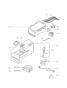 Dispenser Assembly Parts parts for Kenmore Washer 796.40441900 (79640441900, 796 40441900) from AppliancePartsPros.com
