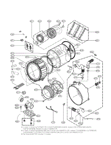 Drum And Tub Assembly Parts parts for Kenmore Washer 796.40518900 (79640518900, 796 40518900) from AppliancePartsPros.com