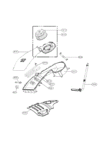 Duct Assembly parts for Kenmore Elite Washer 79641002612 from AppliancePartsPros.com