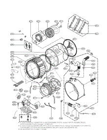 Drum And Tub Assembly Parts parts for Kenmore Washer 796.41028900 (79641028900, 796 41028900) from AppliancePartsPros.com