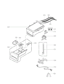 Dispenser Assembly Parts parts for Kenmore Washer 796.41172210 (79641172210, 796 41172210) from AppliancePartsPros.com