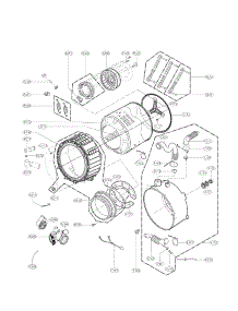 Drum And Tub Assembly Parts parts for Kenmore Washer 796.41272210 (79641272210, 796 41272210) from AppliancePartsPros.com