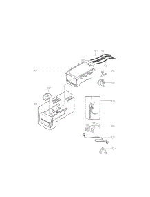 Dispenser Parts parts for Kenmore Washer 796.41272211 (79641272211, 796 41272211) from AppliancePartsPros.com