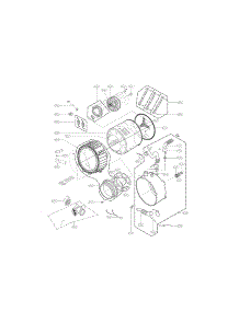 Drum And Tub Parts parts for Kenmore Washer 796.41272211 (79641272211, 796 41272211) from AppliancePartsPros.com
