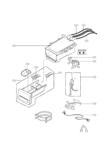 Dispenser Parts parts for Kenmore Washer 796.41282311 (79641282311, 796 41282311) from AppliancePartsPros.com