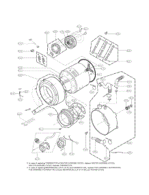 Drum And Tub Assembly Parts parts for Kenmore Washer 796.41283310 (79641283310, 796 41283310) from AppliancePartsPros.com
