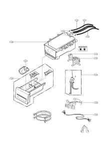 Dispenser Parts parts for Kenmore Washer 796.41283311 (79641283311, 796 41283311) from AppliancePartsPros.com