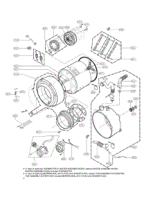 Drum And Tub Parts parts for Kenmore Washer 796.41283311 (79641283311, 796 41283311) from AppliancePartsPros.com