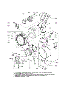 Drum And Tub Parts parts for Kenmore Washer 796.41392510 (79641392510, 796 41392510) from AppliancePartsPros.com